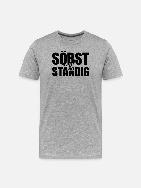 söbst and constantly - independent, cool pun - Men's Premium Organic T-Shirt - heather grey