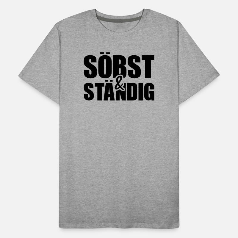 söbst et constamment - indépendant, jeu de mots cool T-shirt bio Premium Homme