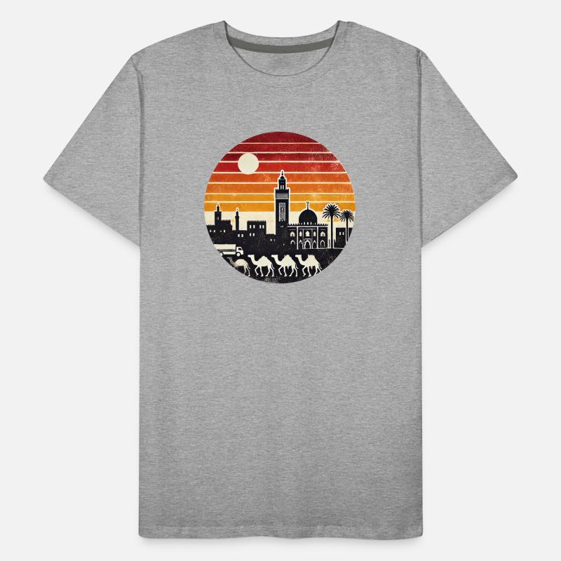 Marrakesh Moshe desert design Men's Premium Organic T-Shirt