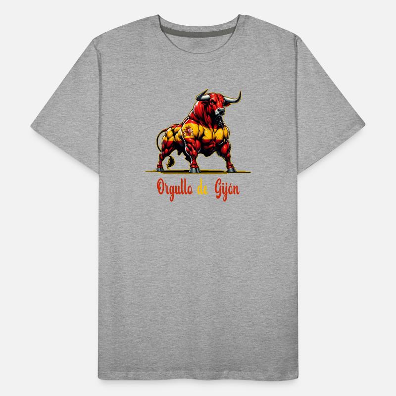Le design du drapeau de Pride Gijón T-shirt bio Premium Homme