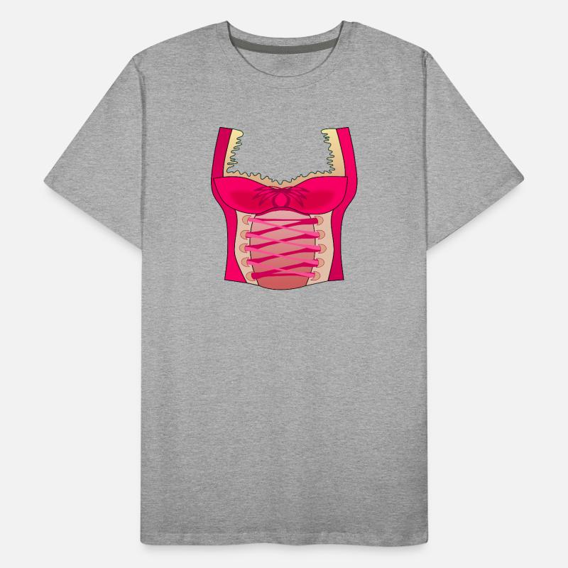 DAMEN TRACHTEN DIRNDL Männer Premium Bio T-Shirt
