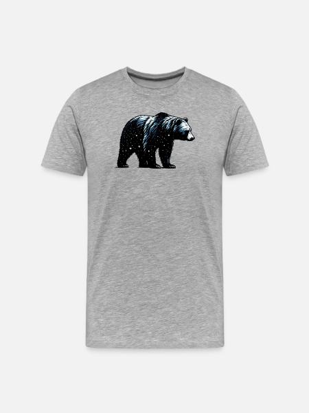 Bear - Men's Premium Organic T-Shirt - heather grey