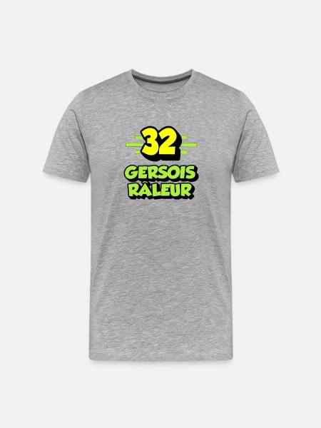 Gersois râleur - T-shirt bio Premium Homme - gris chiné
