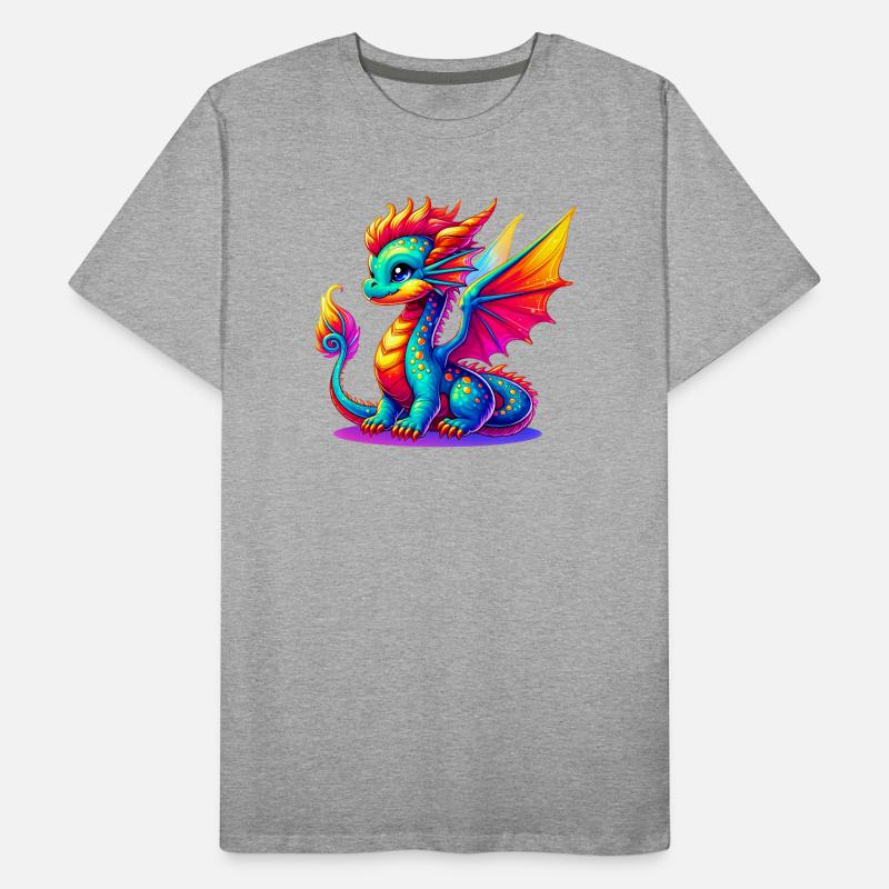 Drache Männer Premium Bio T-Shirt