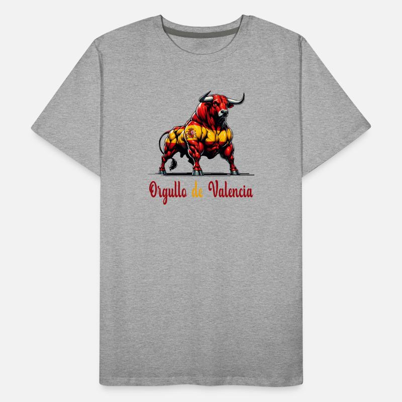 Le design du drapeau de la Fierté de Valence T-shirt bio Premium Homme