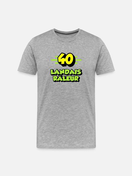 Landais râleur - T-shirt bio Premium Homme - gris chiné