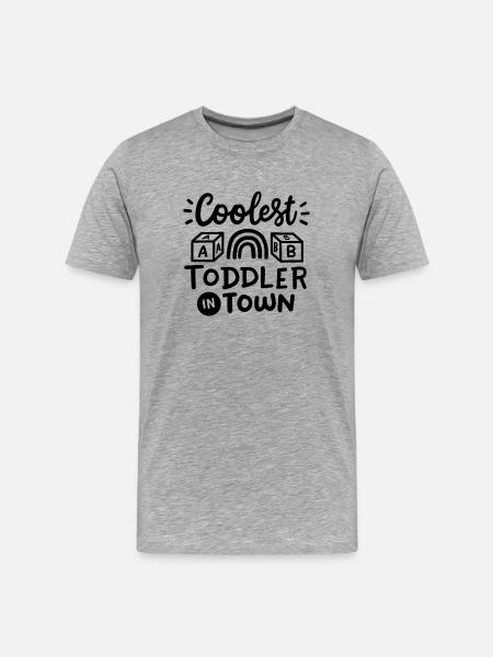 Kleinkind Kleinkinder Spruch - Männer Premium Bio T-Shirt - Grau meliert