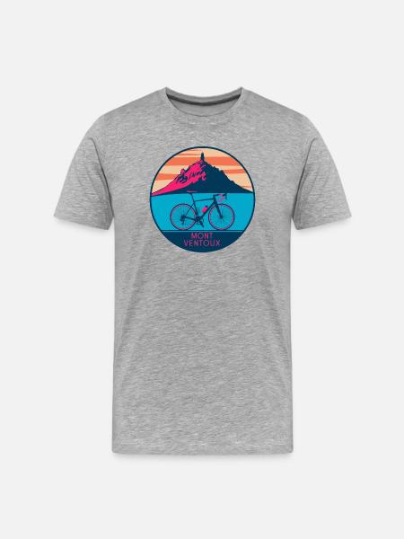 Design de T-shirt Mont Ventoux - Men's Premium Organic T-Shirt - heather grey