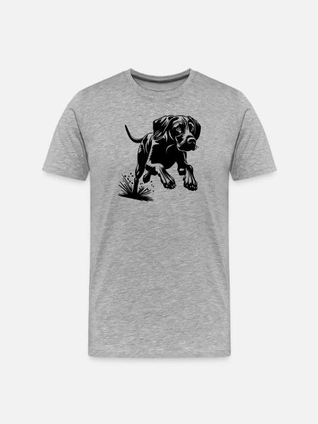 Magyar Vizsla - Men's Premium Organic T-Shirt - heather grey