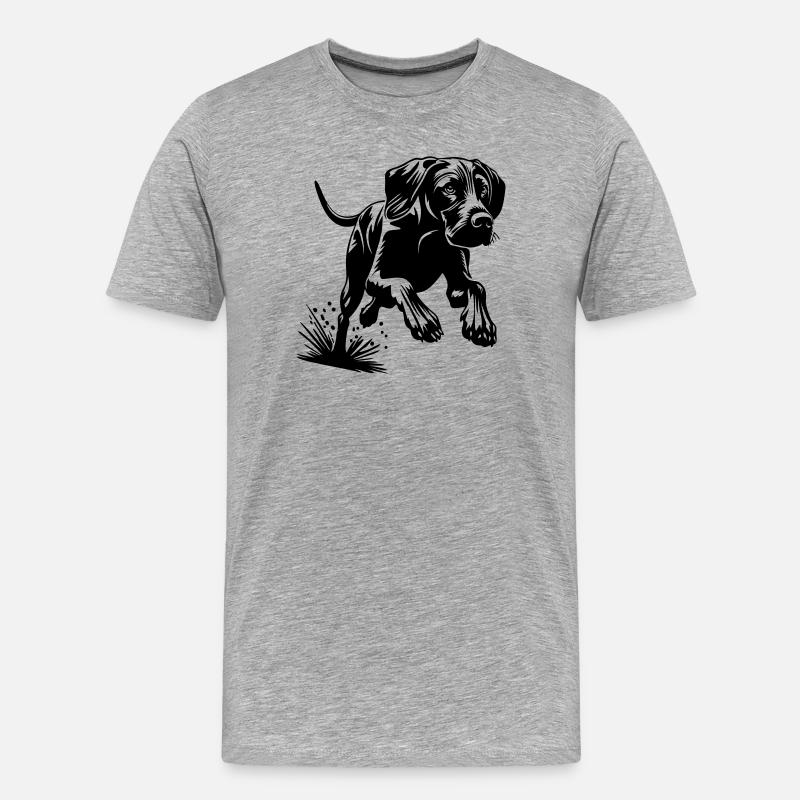 Magyar Vizsla - Männer Premium Bio T-Shirt - Grau meliert