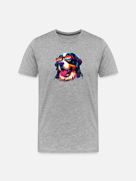 Bouvier bernois - T-shirt bio Premium Homme - gris chiné
