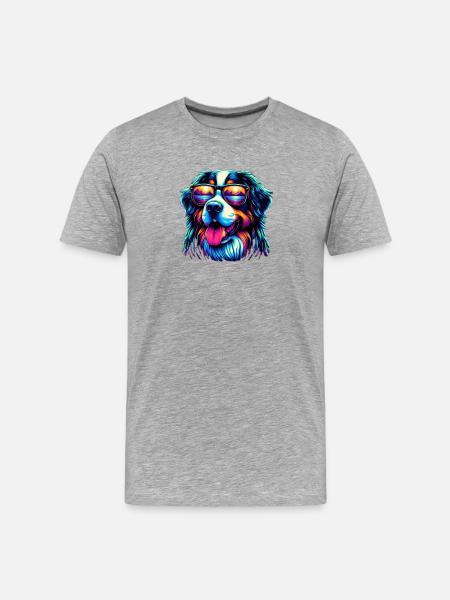 Bouvier bernois - T-shirt bio Premium Homme - gris chiné