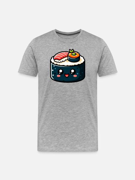 Sushi - Men's Premium Organic T-Shirt - heather grey