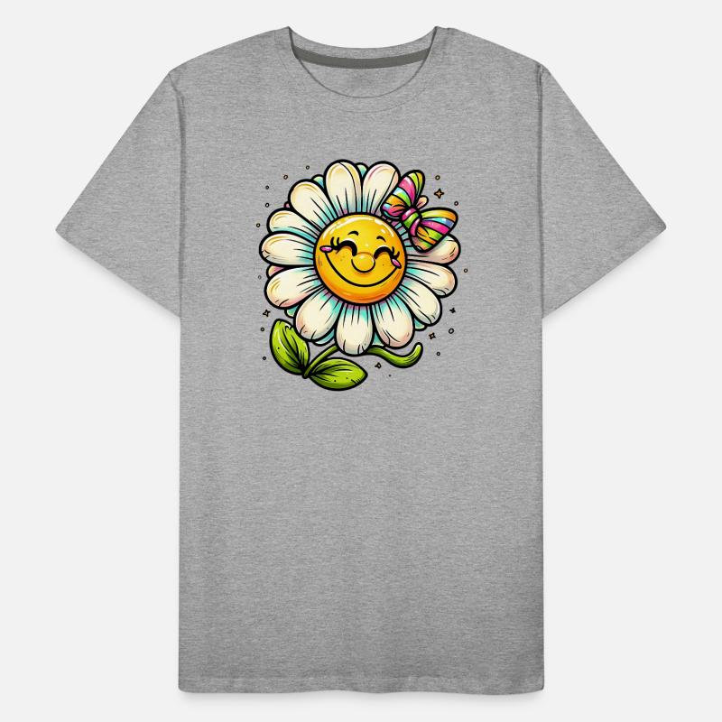 Gänseblümchen Männer Premium Bio T-Shirt