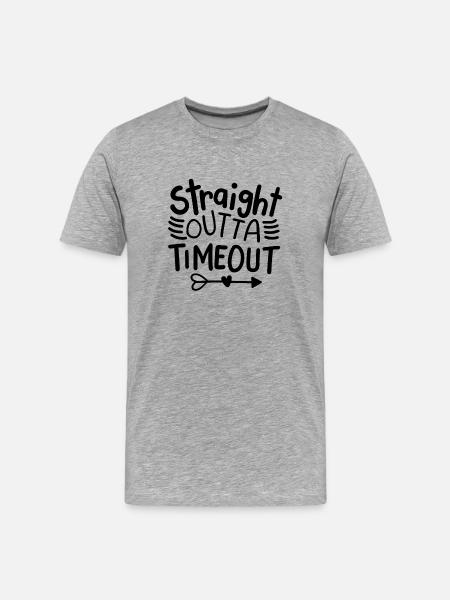 Auszeit - Männer Premium Bio T-Shirt - Grau meliert