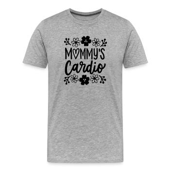 Mutter Kind Tochter Sohn - Männer Premium Bio T-Shirt - Grau meliert - Vorne - Damien (186cm)