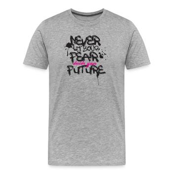 Deine Zukunft - Männer Premium Bio T-Shirt - Grau meliert - Vorne - Damien (186cm)