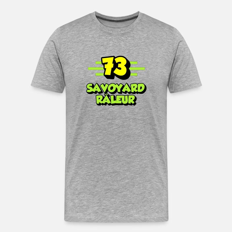 Klagender Savoyer - Männer Premium Bio T-Shirt - Grau meliert