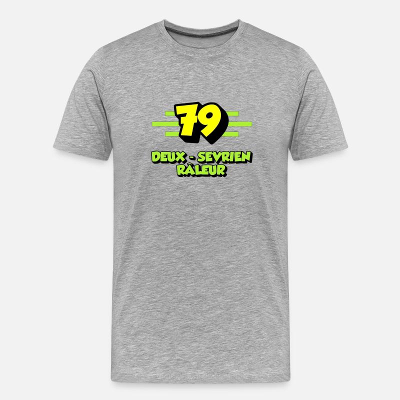 Zwei grummelnde Sevrianer - Männer Premium Bio T-Shirt - Grau meliert