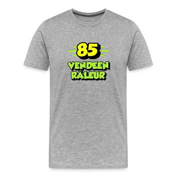Klagen aus der Vendée - Männer Premium Bio T-Shirt - Grau meliert - Vorne - Damien (186cm)