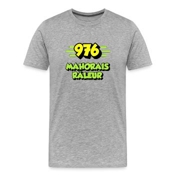 Klagen Mayotte - Männer Premium Bio T-Shirt - Grau meliert - Vorne - Damien (186cm)