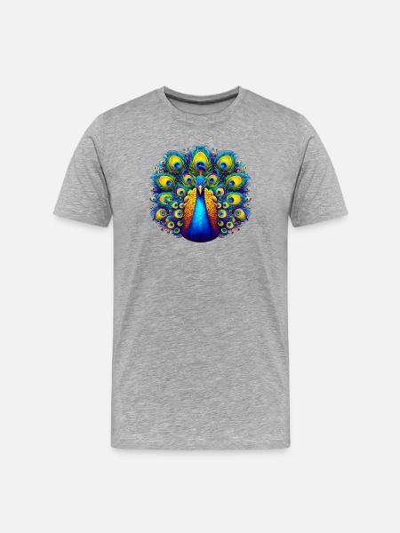 Paon - T-shirt bio Premium Homme - gris chiné