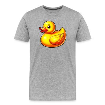 Duckling Duck Duck Duck - Men's Premium Organic T-Shirt - heather grey - Front - Damien (186cm)