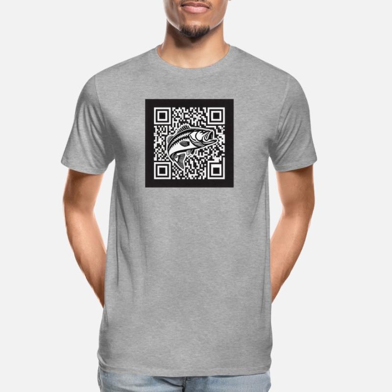 Perch QR Code Design Men's Premium Organic T-Shirt