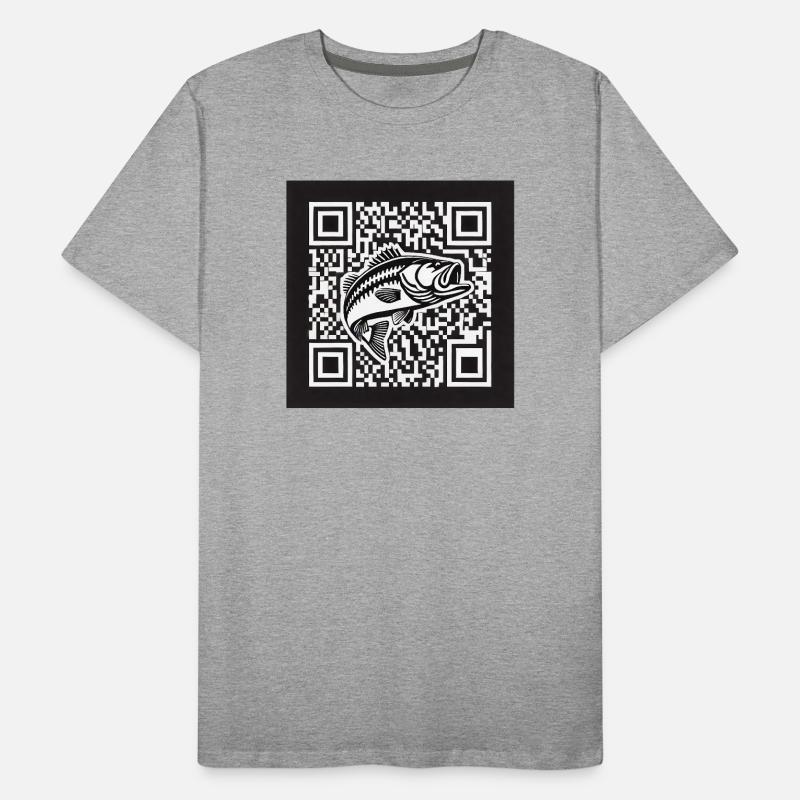 Barsch QR Code Design Männer Premium Bio T-Shirt