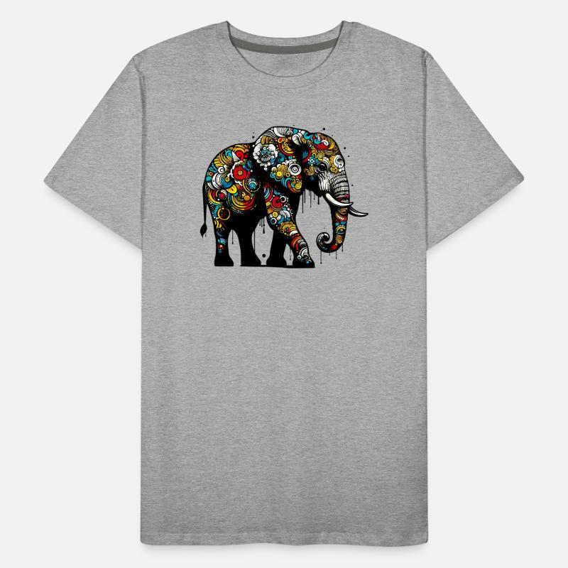Éléphant T-shirt bio Premium Homme