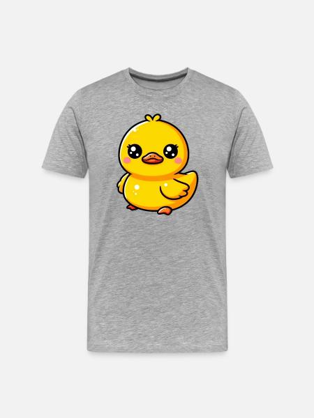 Duckling Duck Duck Duck - Men's Premium Organic T-Shirt - heather grey
