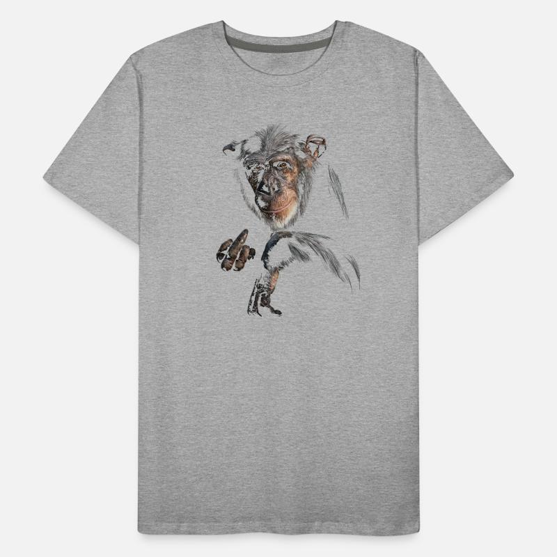 Chimpanzé T-shirt bio Premium Homme