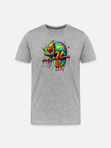 Caméléon - T-shirt bio Premium Homme - gris chiné