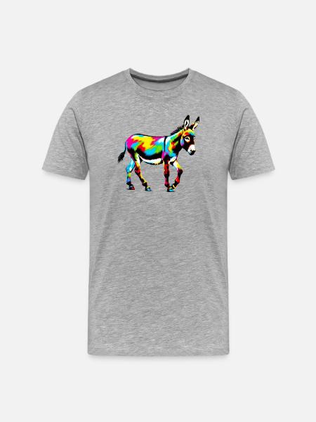 Donkey Mule - Men's Premium Organic T-Shirt - heather grey
