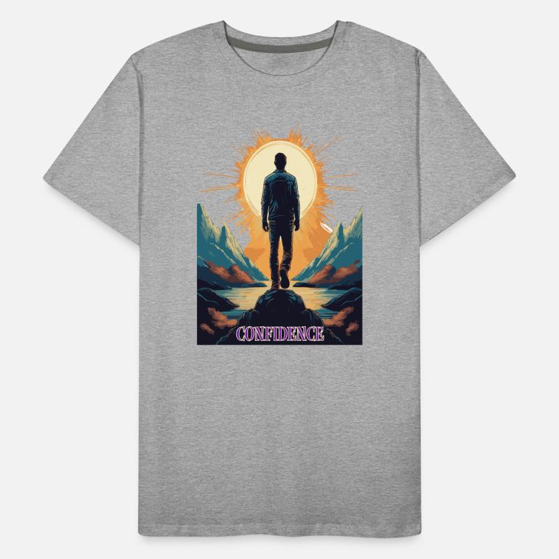 Confidence – Strength through self-confidence Men's Premium Organic T-Shirt