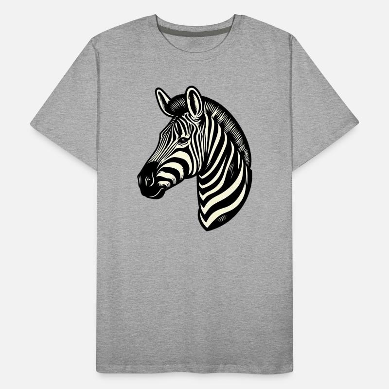 Zebra Men's Premium Organic T-Shirt