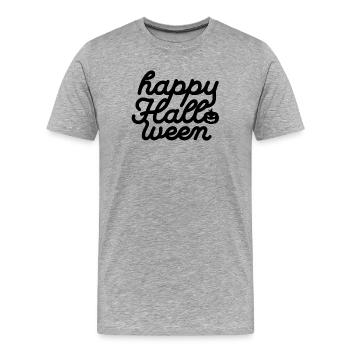 Phases de lune céleste Design abstrait - T-shirt bio Premium Homme - gris chiné - Devant - Damien (186cm)