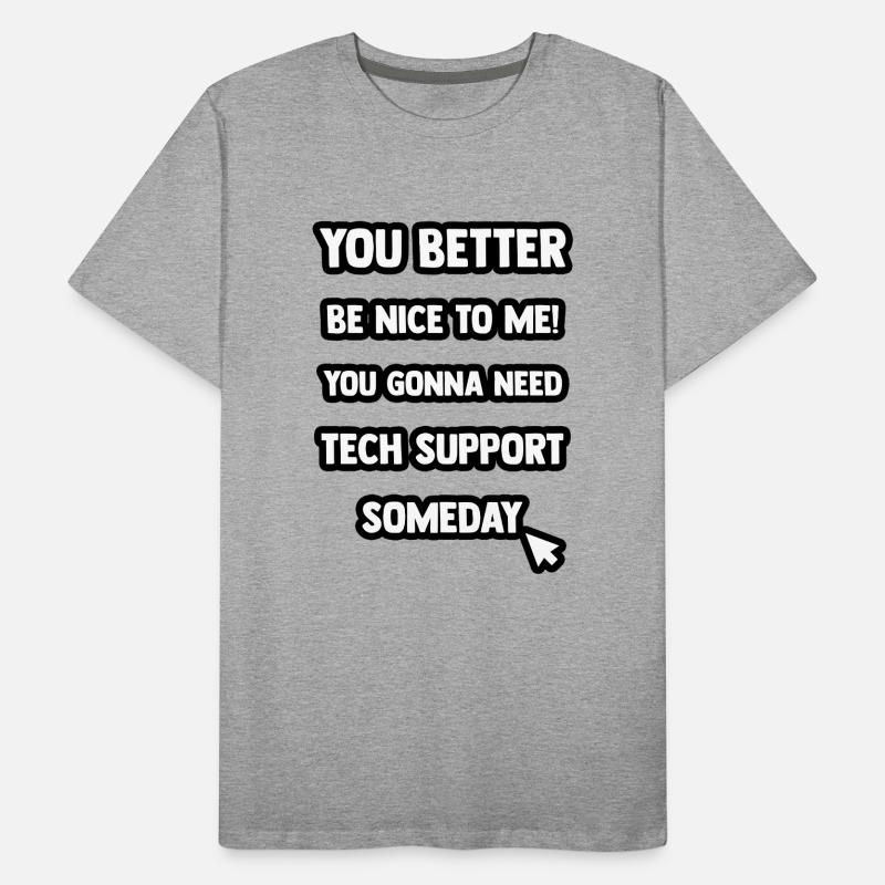 Tech Support Männer Premium Bio T-Shirt