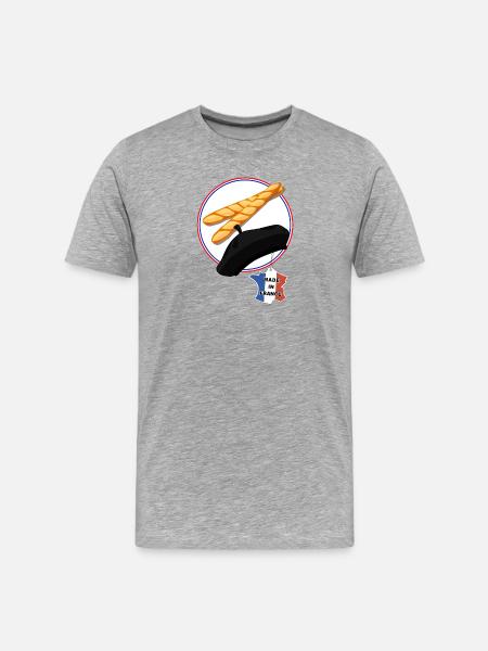 Made in France - Men's Premium Organic T-Shirt - heather grey