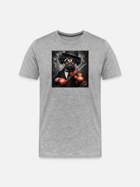 Clown Triste - T-shirt bio Premium Homme - gris chiné