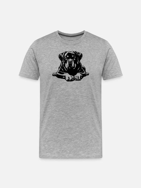 Rottweiler - T-shirt bio Premium Homme - gris chiné