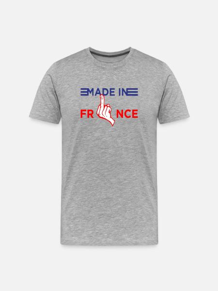 Made in France - Men's Premium Organic T-Shirt - heather grey