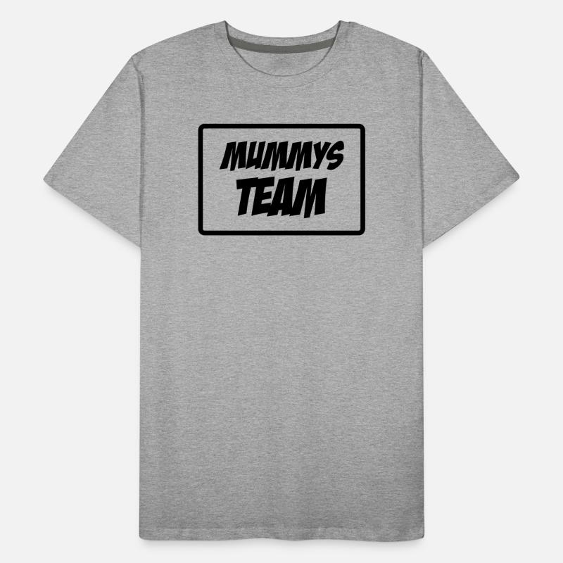 Mom's Team - Muttertag Männer Premium Bio T-Shirt