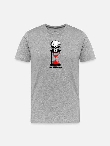Your time as come - Men's Premium Organic T-Shirt - heather grey