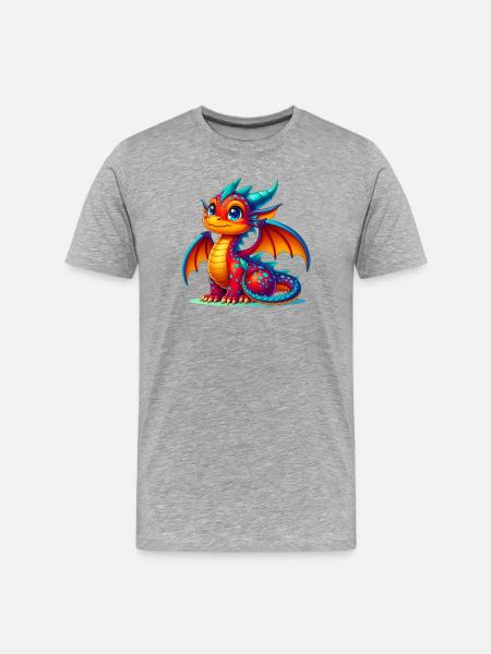 Dragon - T-shirt bio Premium Homme - gris chiné