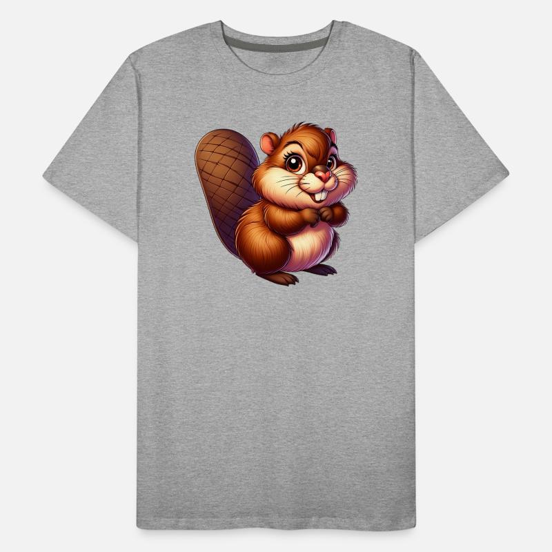 Beaver Men's Premium Organic T-Shirt