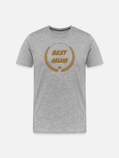 Best Mom - Mother's Day - Men's Premium Organic T-Shirt - heather grey