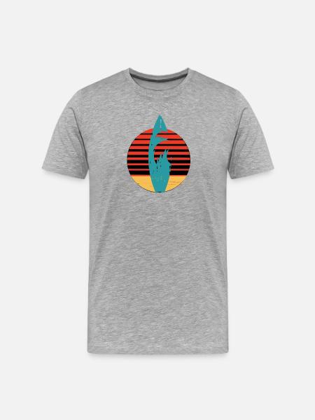 Surf - T-shirt bio Premium Homme - gris chiné