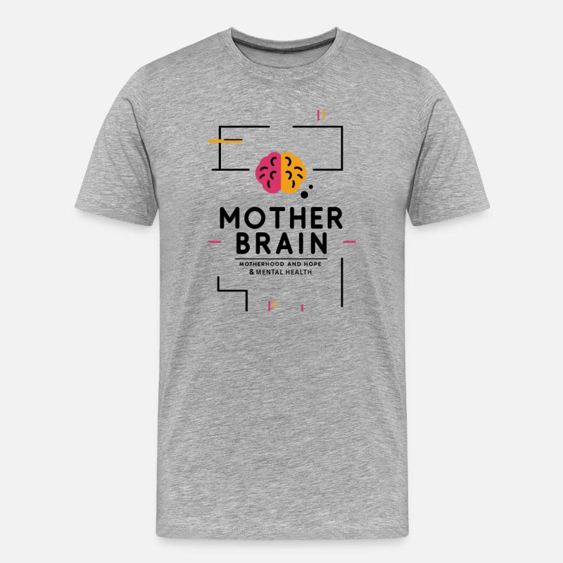 Mutterschaft - Männer Premium Bio T-Shirt - Grau meliert