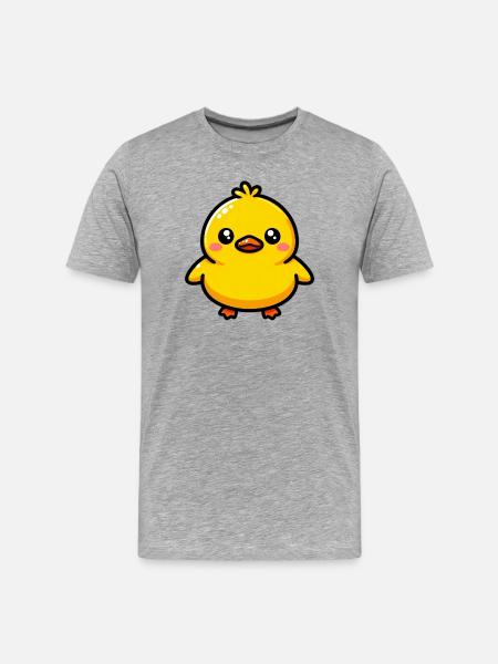 Duckling Duck Duck Duck - Men's Premium Organic T-Shirt - heather grey